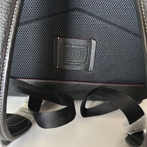 Disney X Coach Charter Backpack Bag Mushroom Mickey Garden Black Leather Purse - Picture 12 of 16